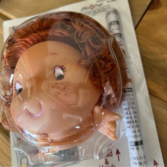 Retro 90s Sherbet Ice Doll Crochet Kit 4.5” Doll Head Hands And Pattern - Picture 6 of 6